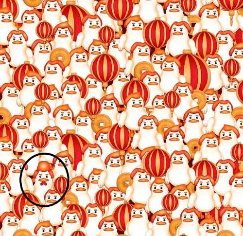 Ένας γρίφος για πραγματικούς ντετέκτιβ: πρέπει να βρείτε τον κόκορα της εικόνας σε 5 δευτερόλεπτα.