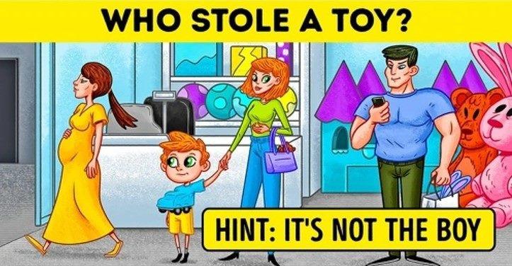 Αναφέρετε σε 15 δευτερόλεπτα ποιος από τους τρεις έκλεψε το παιχνίδι / photo by Bright Side