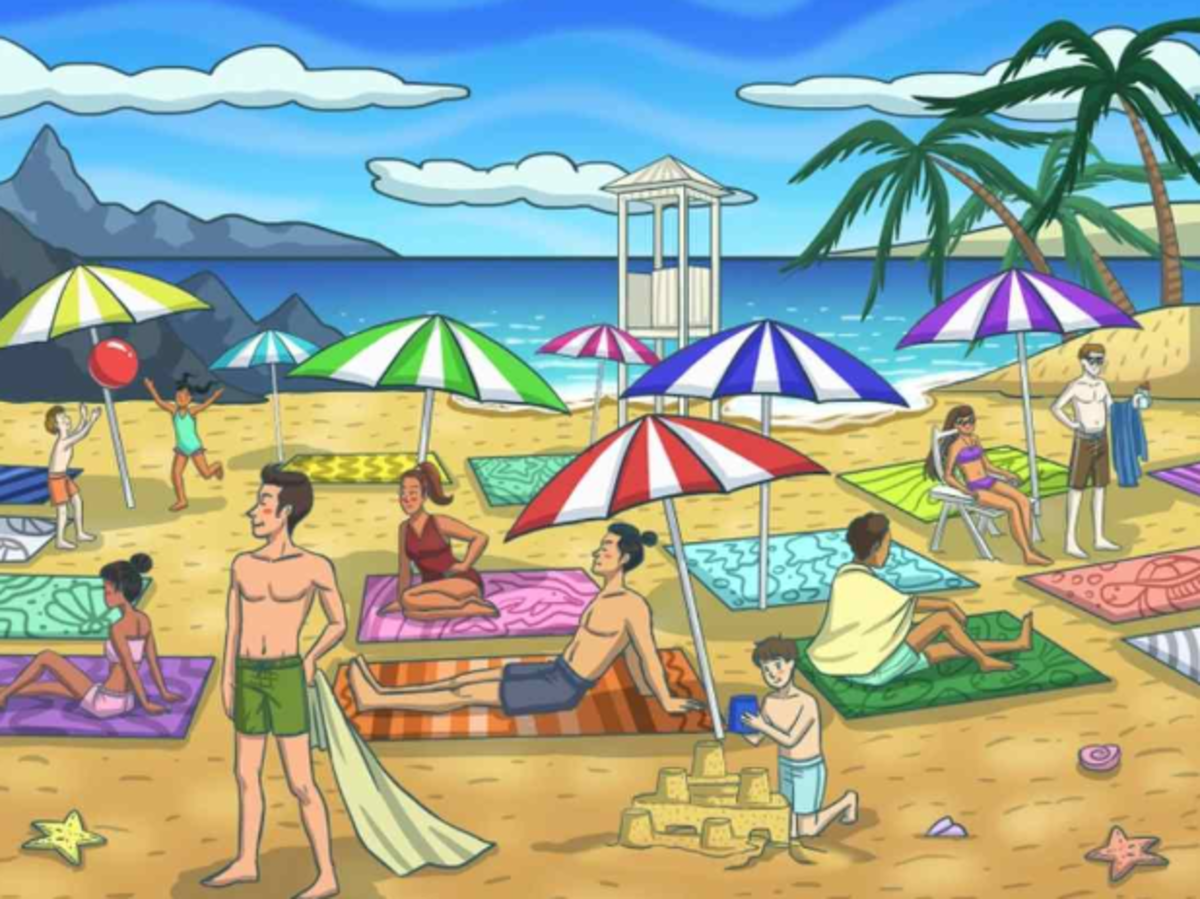 Προσπαθήστε να βρείτε το δελφίνι σε δευτερόλεπτα στο παζλ / Bright Side drawing