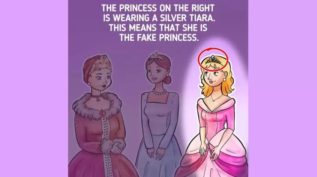IQ test puzzle: βρείτε την ψεύτικη πριγκίπισσα στην εικόνα